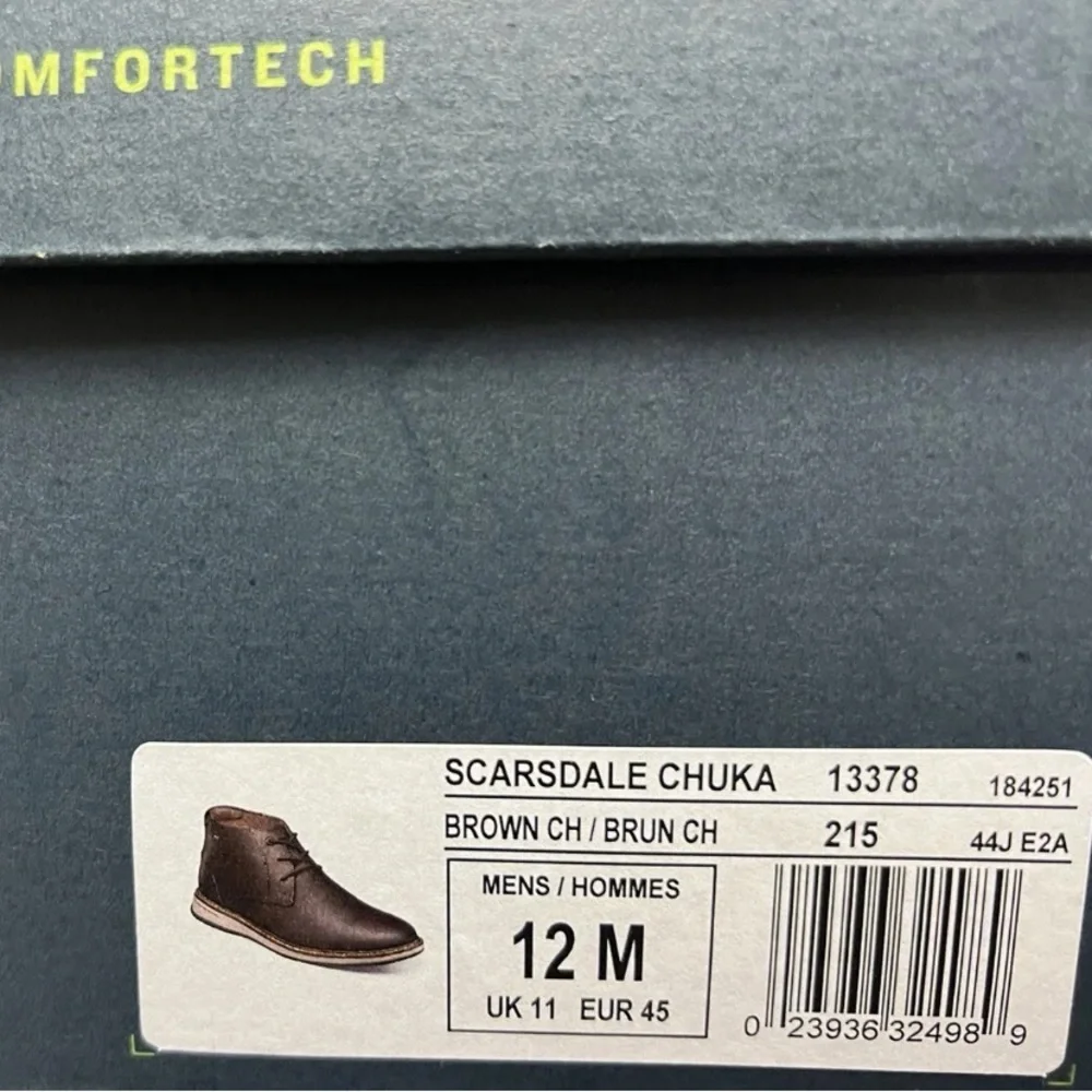 Florsheim Mens Scarsdale Chukka Boot Brown Size 12 M